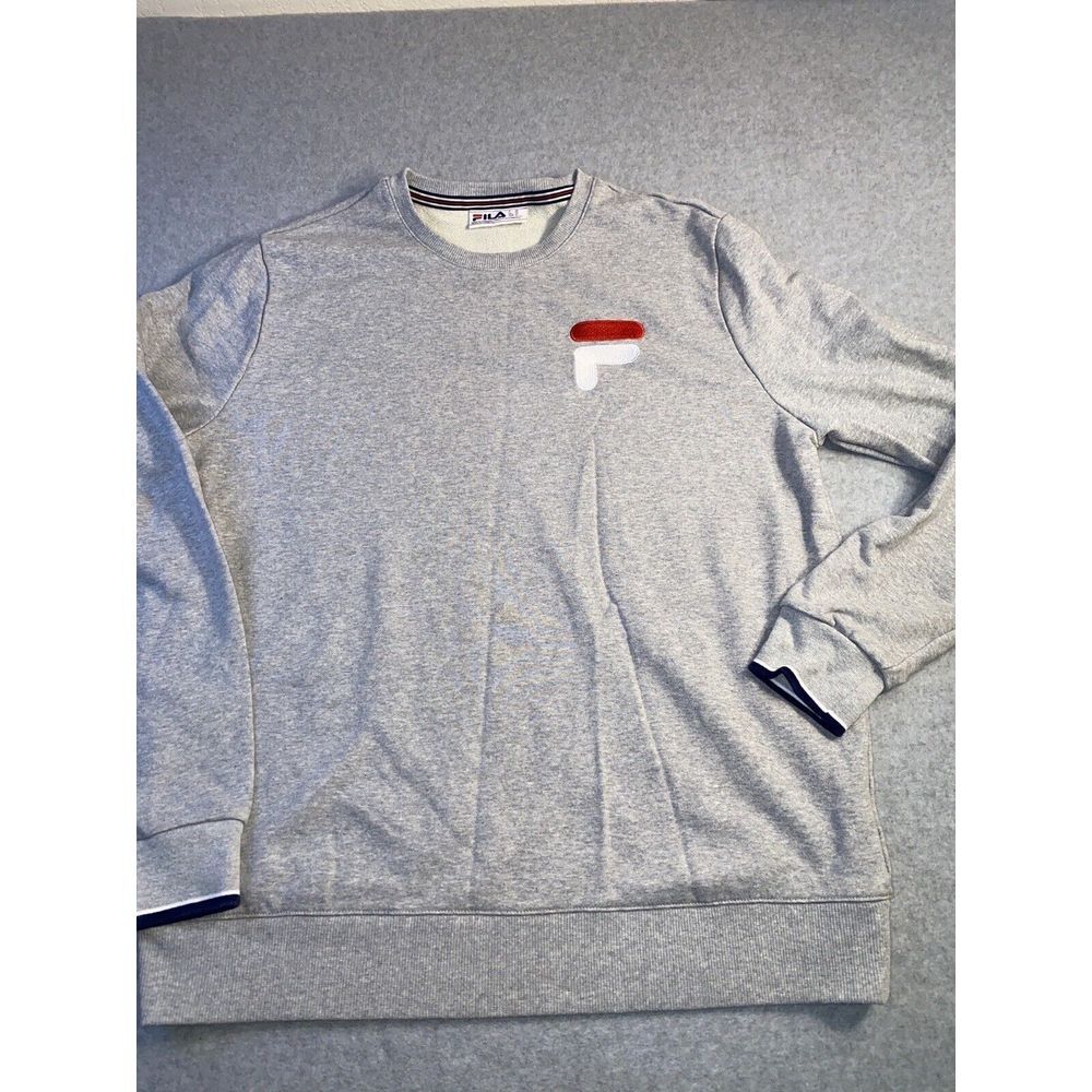 Fila Sweatshirt Vintage‎ Sweater, Grey, Mens XL - Picture 2 of 9